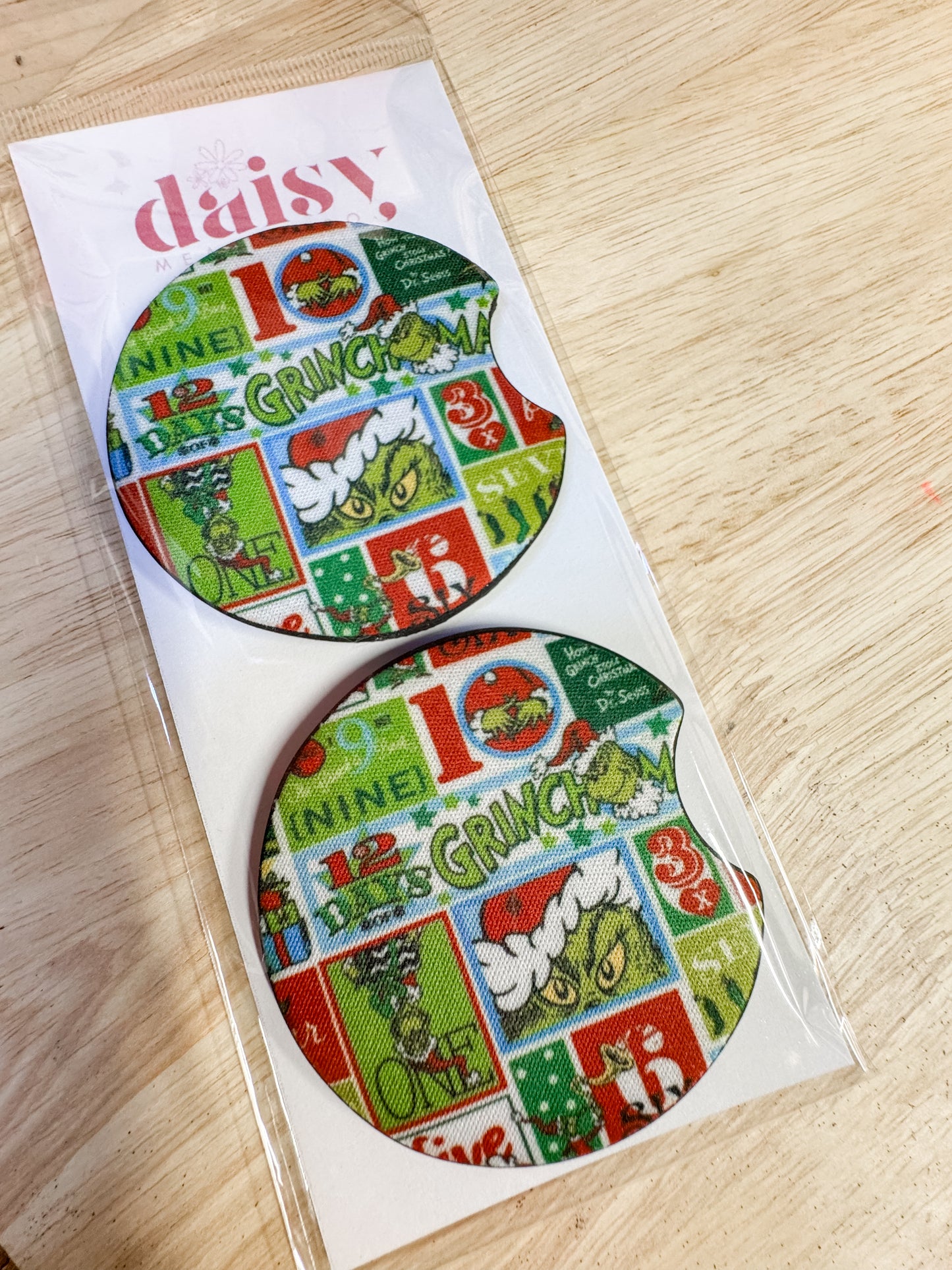12 Days of Grinchmas Car Coaster
