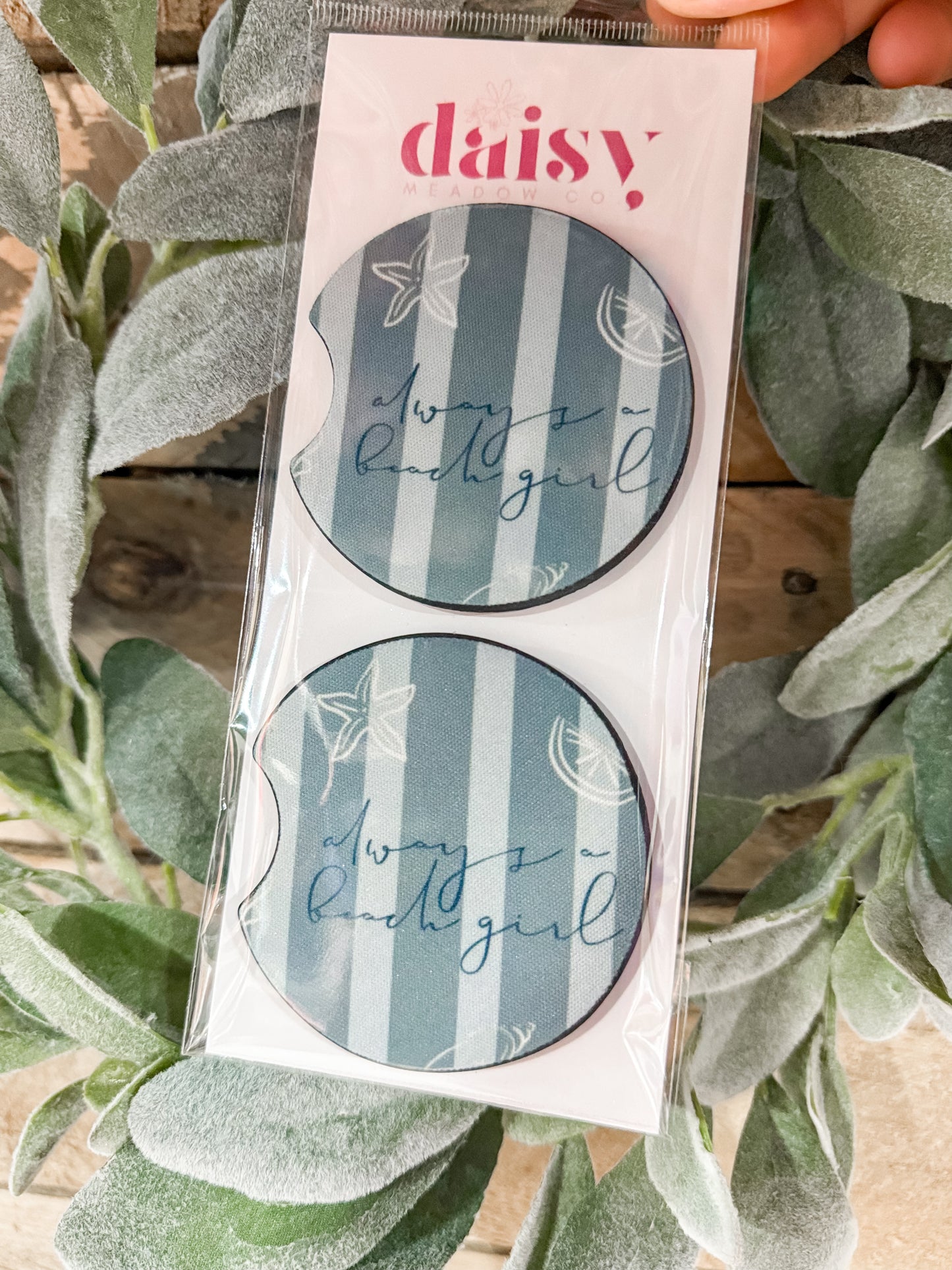 Always a Beach Girl Car Coaster