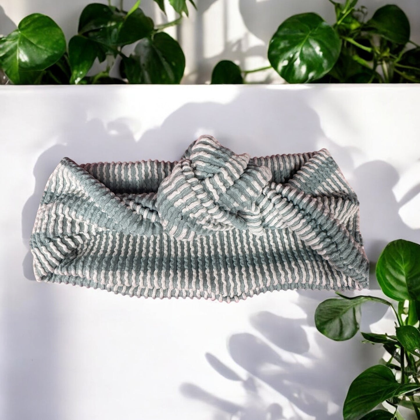 Soft Sky Blue Top Knot Headband