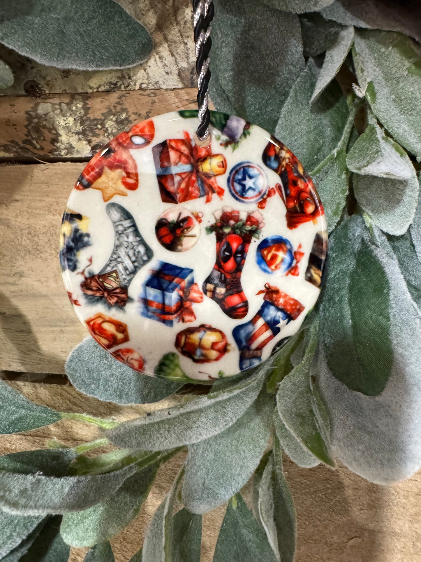 Action Figures White Ornament