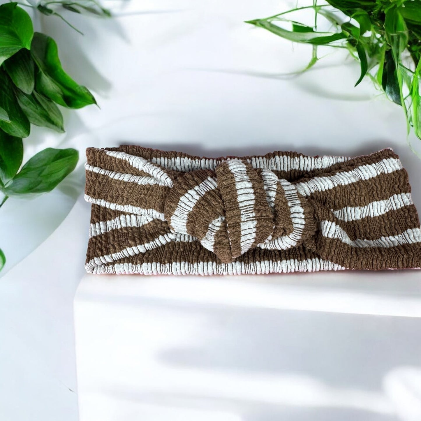 Mocha Drizzle Top Knot Headband