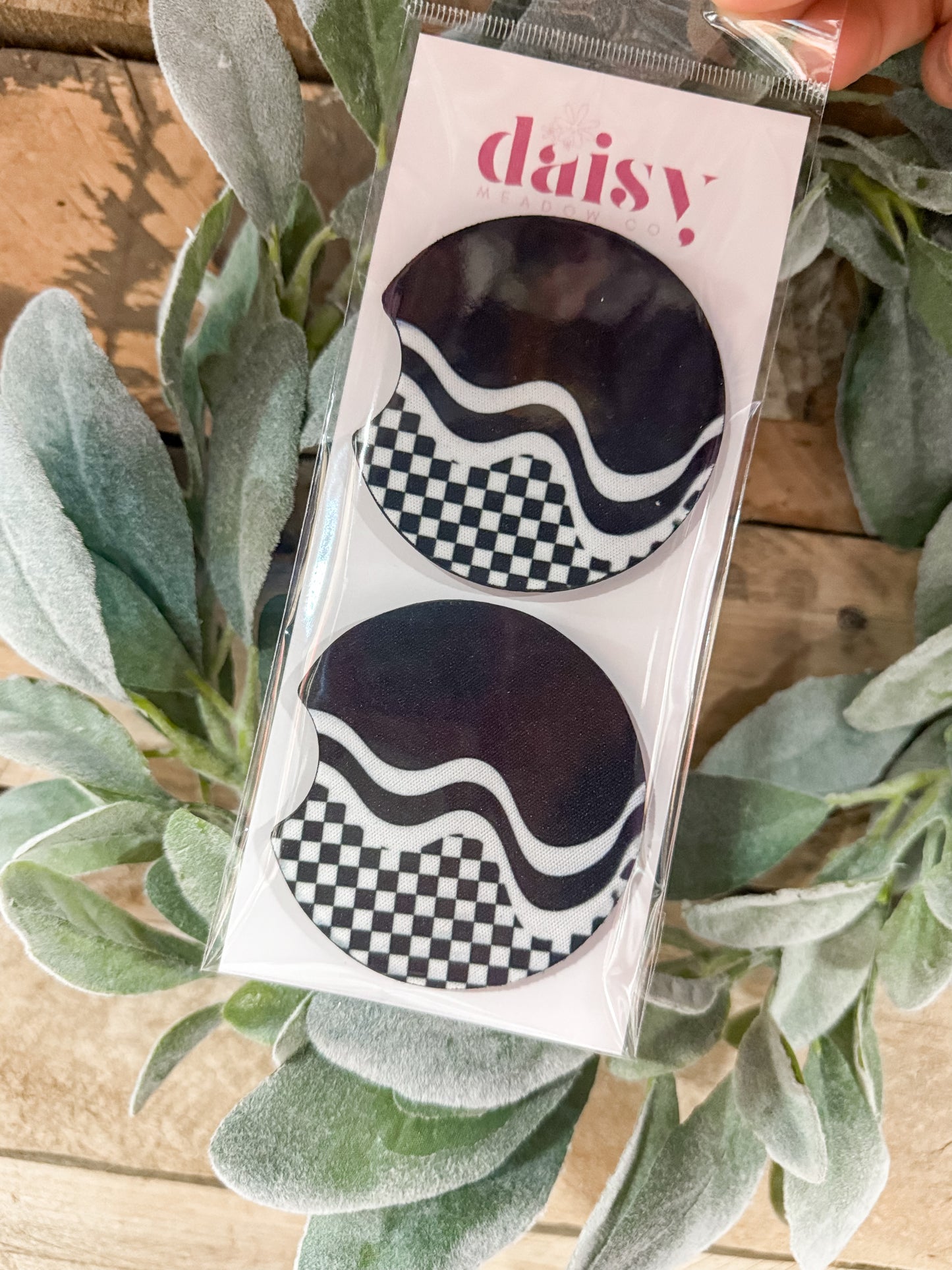 Checkered in the Waves Car Coaster