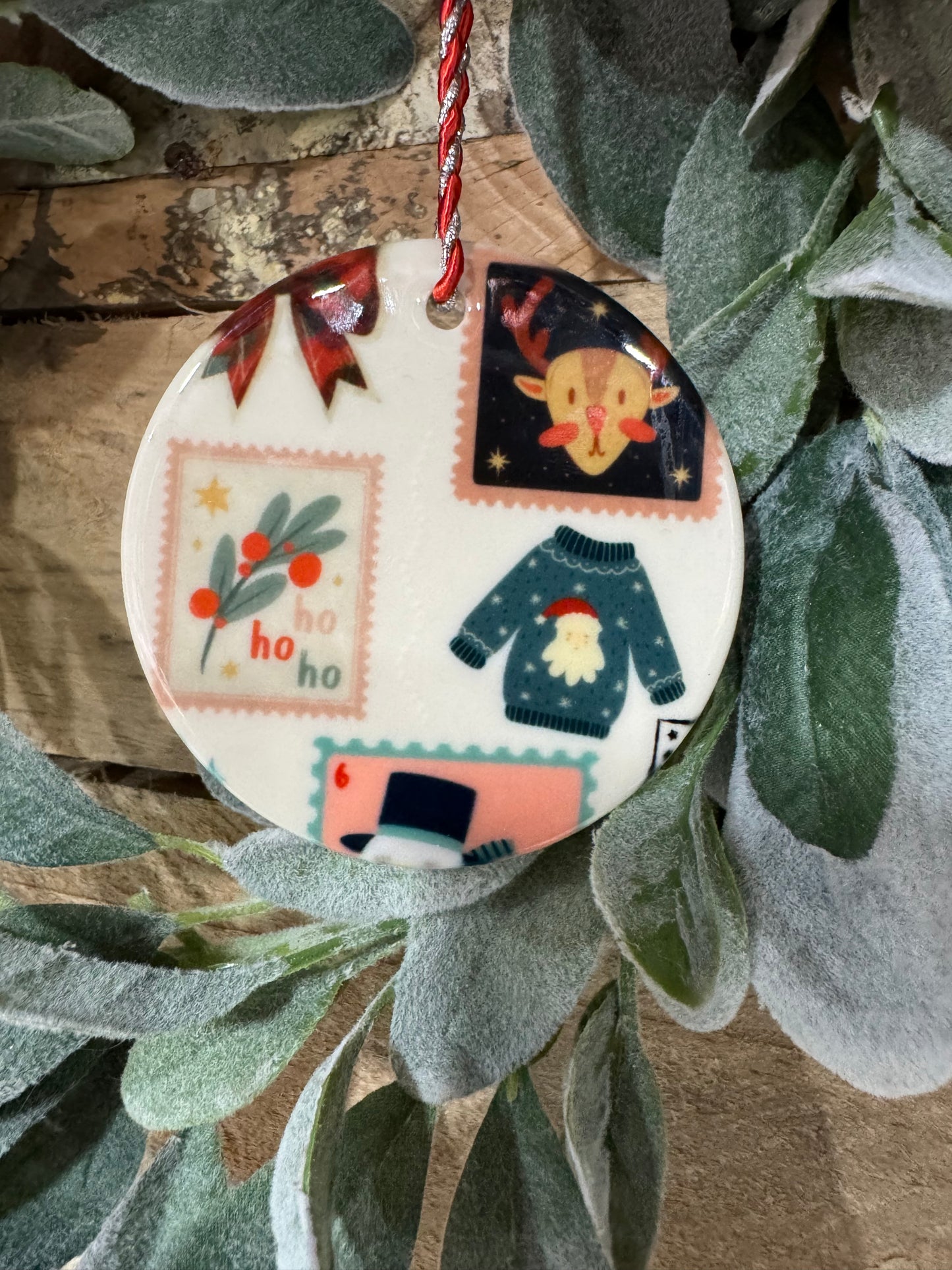 Christmas Stamps Ornament