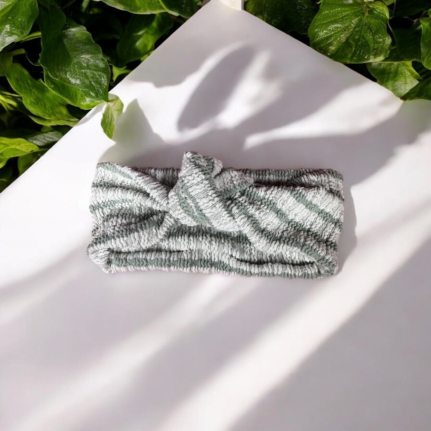 Pistachio Whisper Top Knot Headband