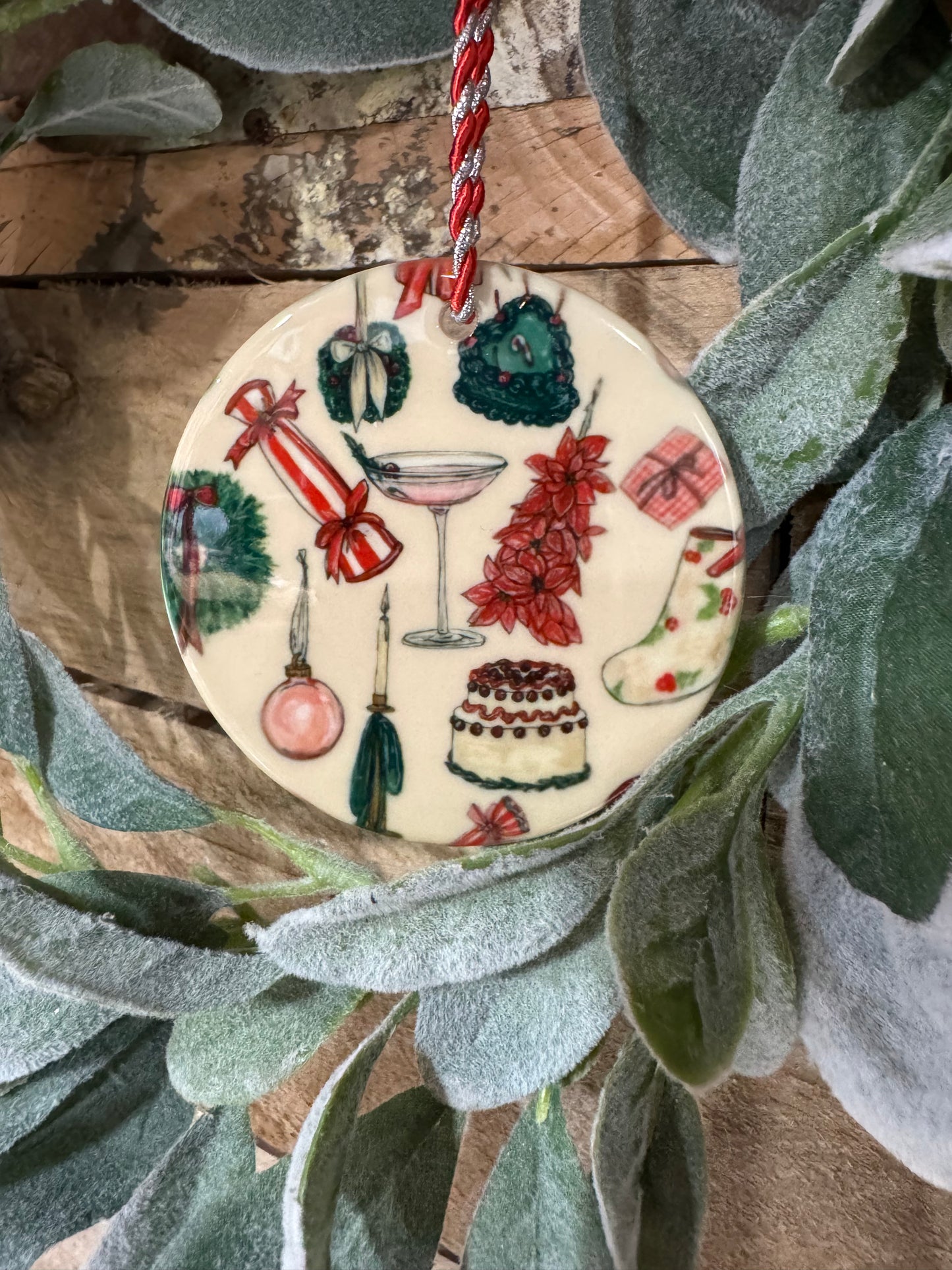 Cocktail Hour Christmas Ornament