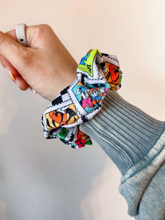 Disney Friends Stamps Scrunchie