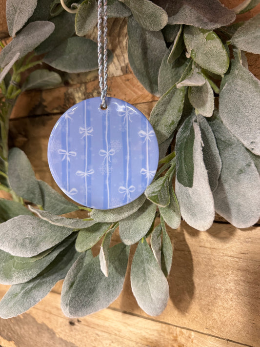 Bows & Snowflakes Ornament