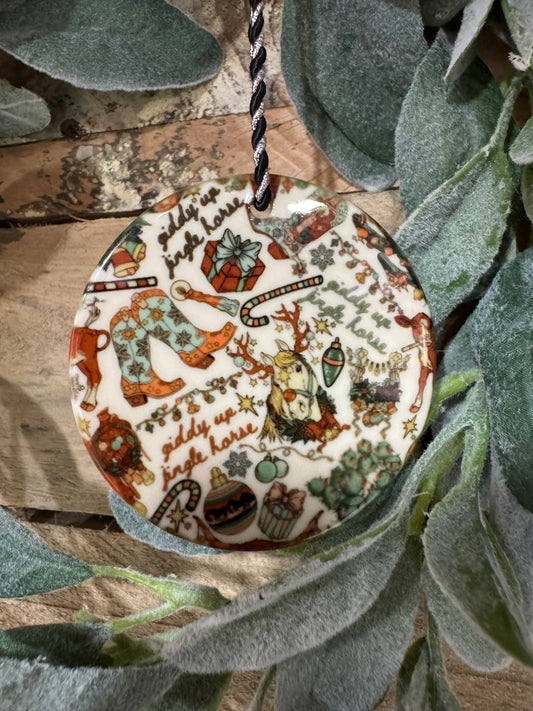 Giddy Up Jingle Horse Ornament