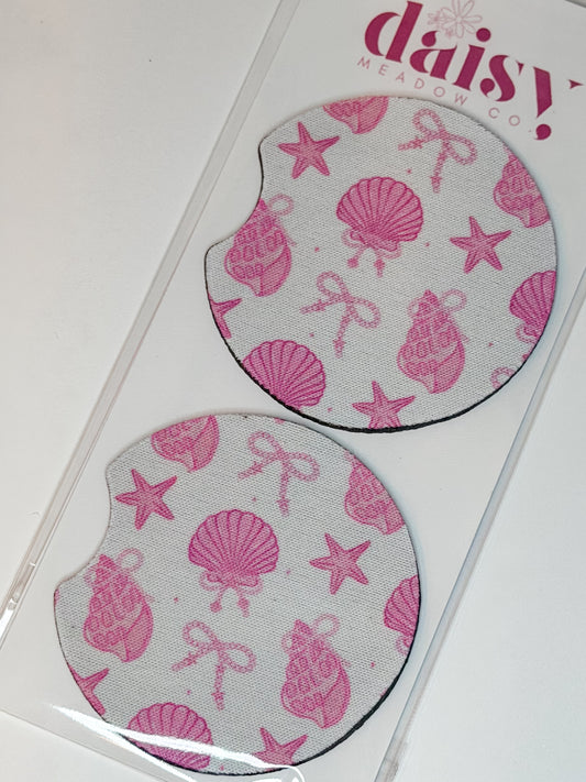 Beachy Bows Car Coaster