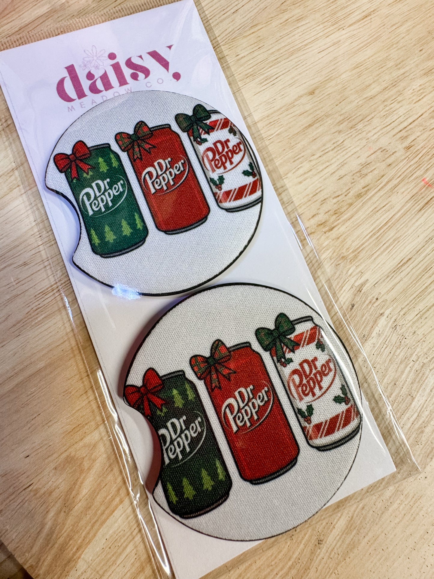 Merry Dr. Pepper Car Coaster