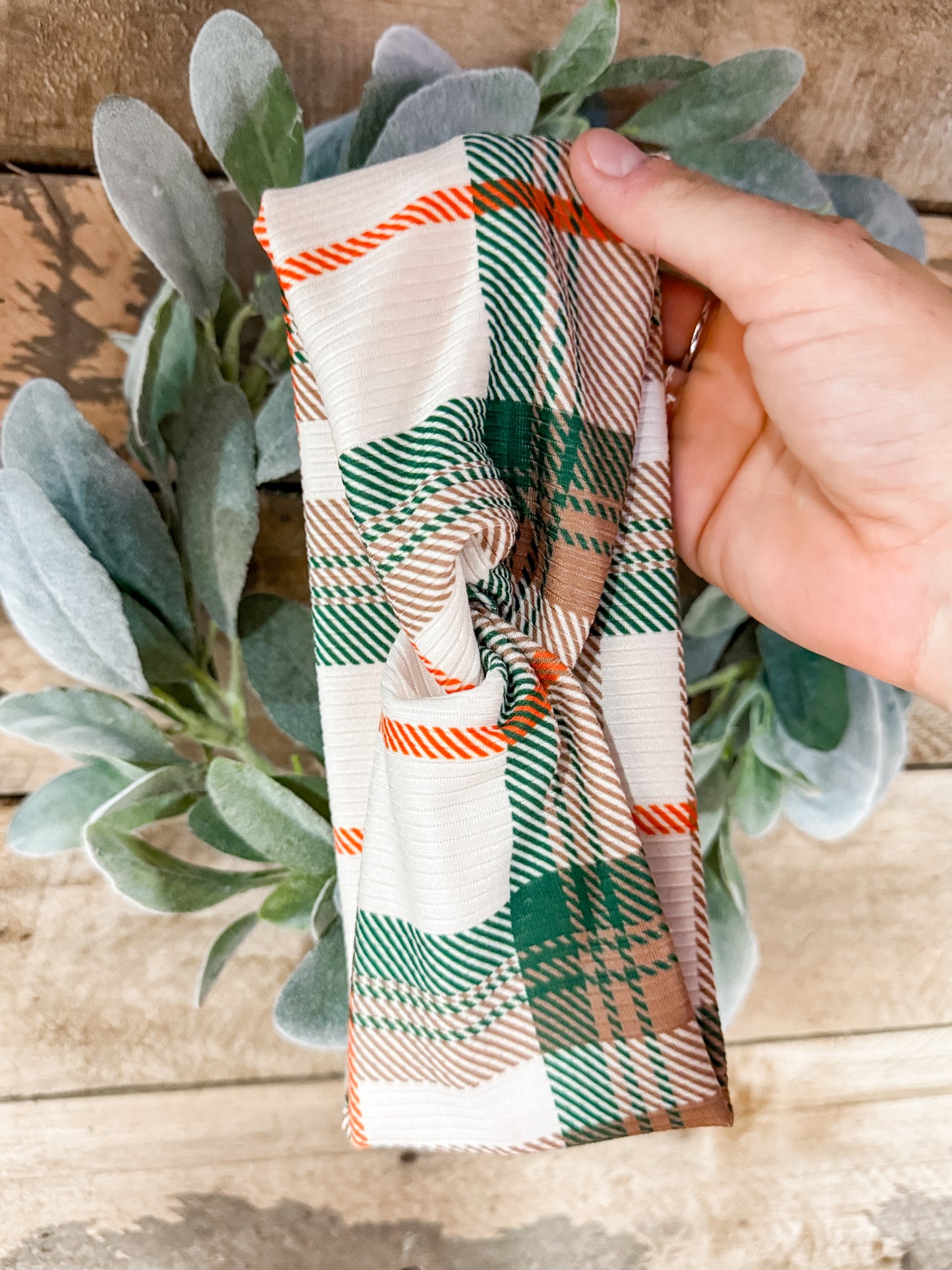 Holiday Plaid Headband