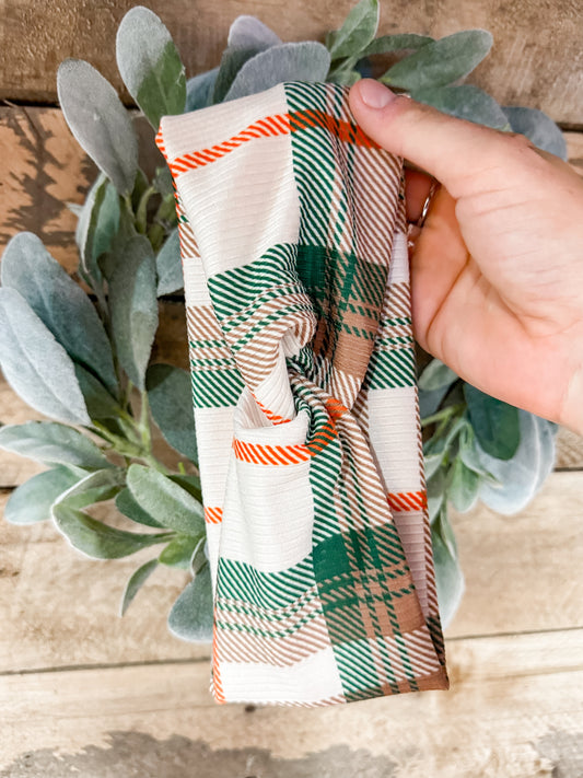 Holiday Plaid Headband