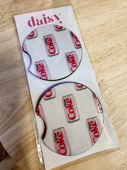Pink Diet Coke Car Coaster
