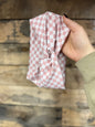 Blush Checkered Headband