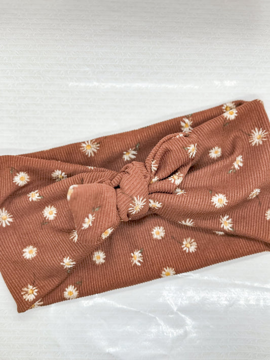 Brown Daisy Headband