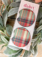Grandma’s Plaid Car Coaster