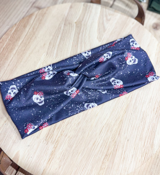 Floral Skull Headband