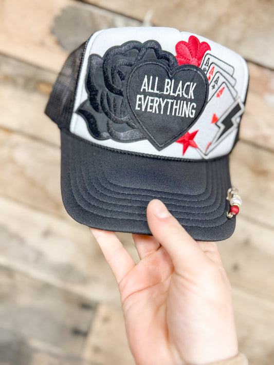 All Black Everything Trucker Hat