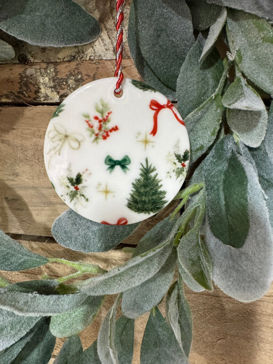 Christmas in Bows Ornament