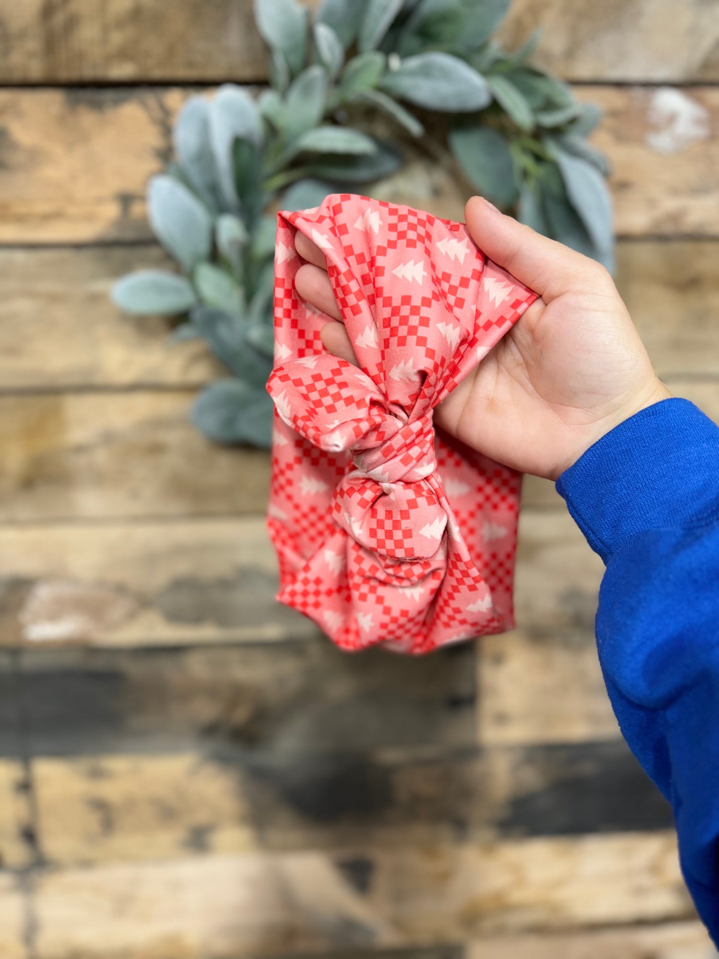 Checkered Christmas Headband