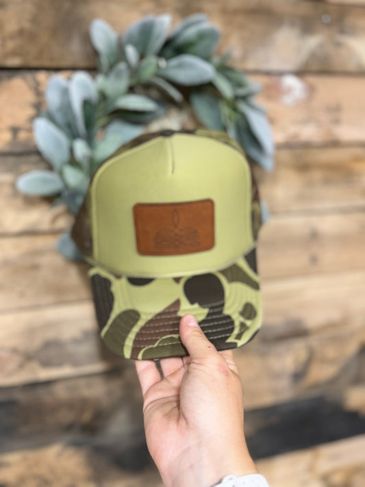 Boot Stitch Camo Trucker