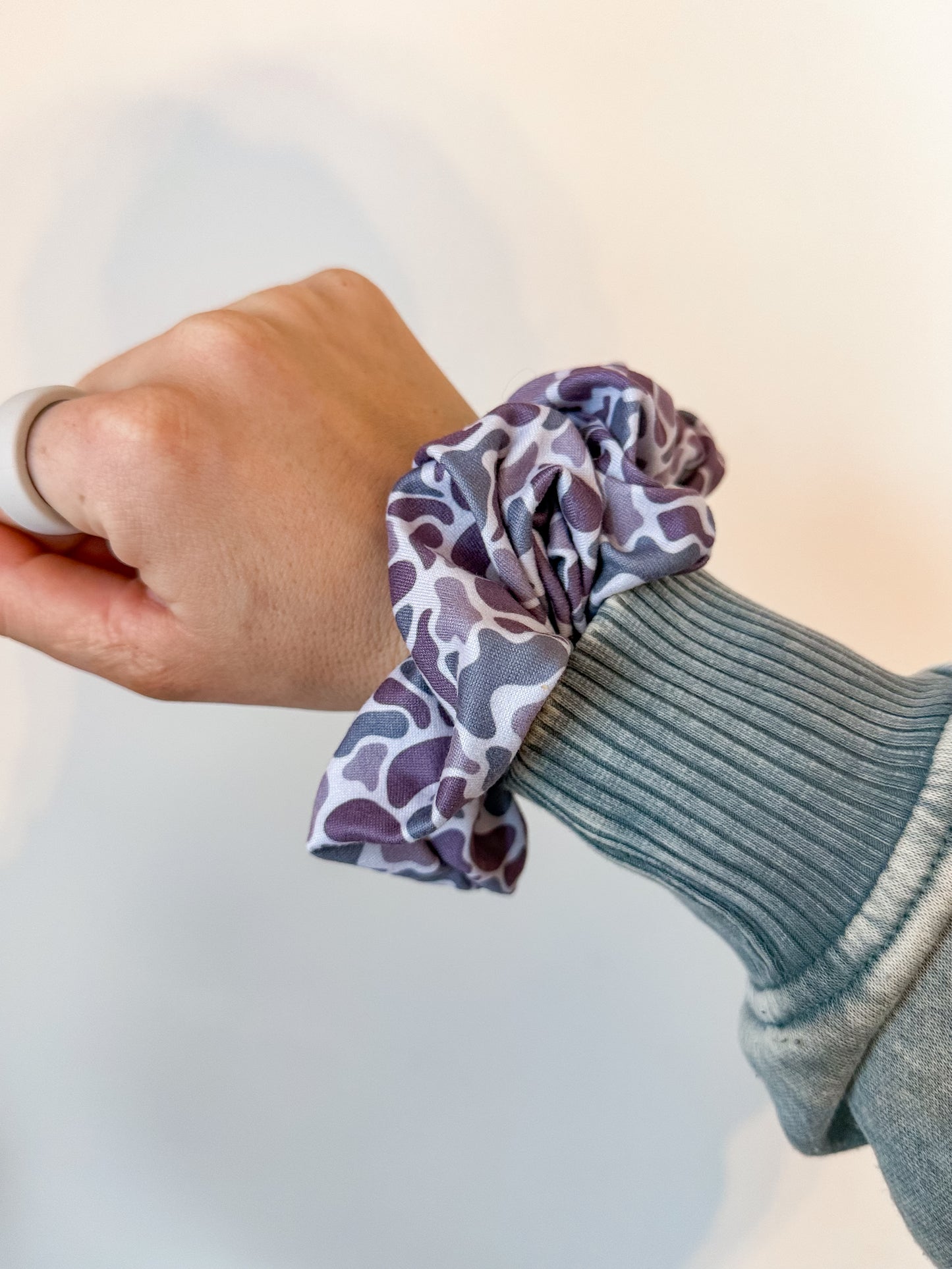 Duck Camo Scrunchie