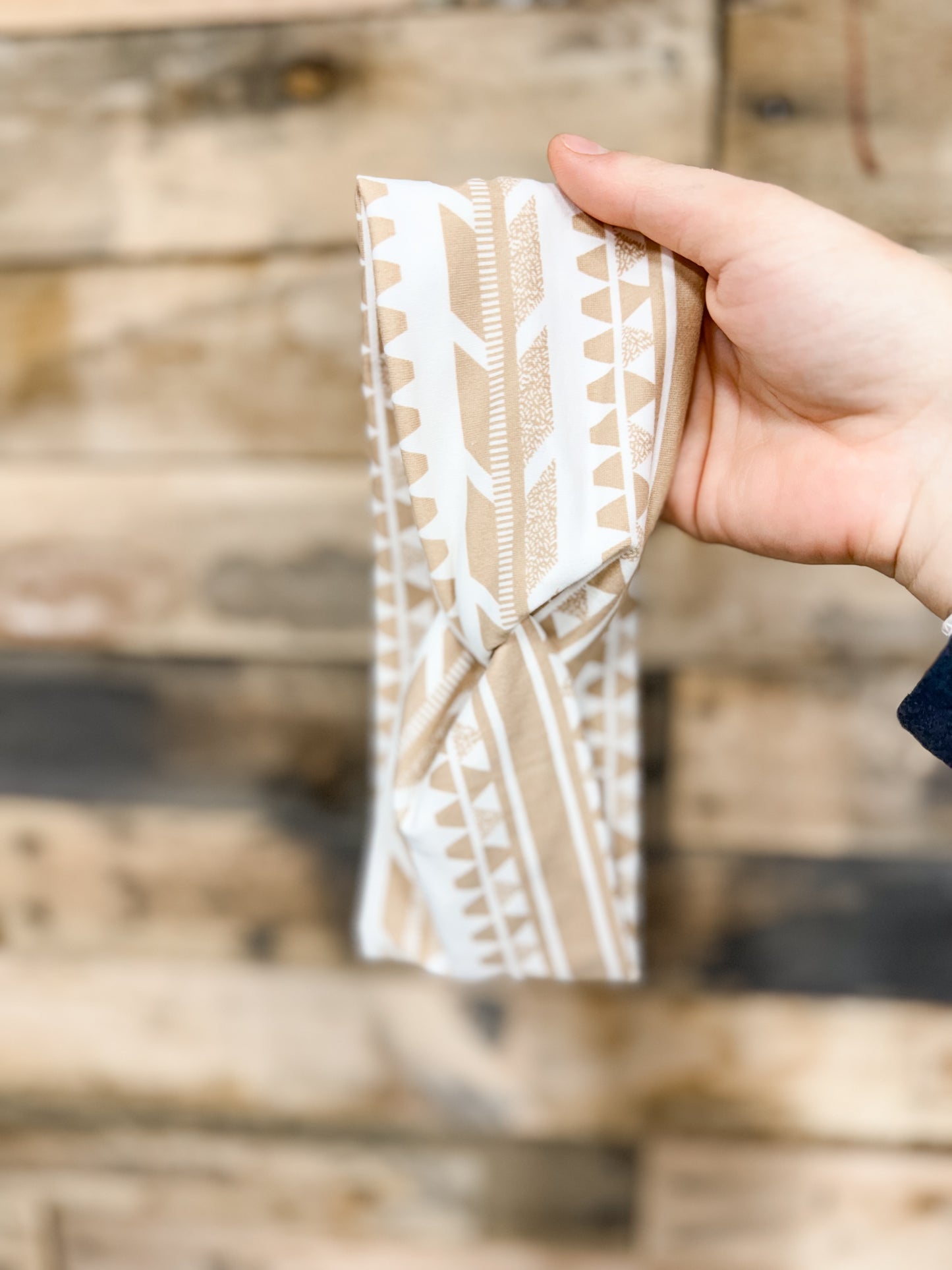 Tan Aztec Headband