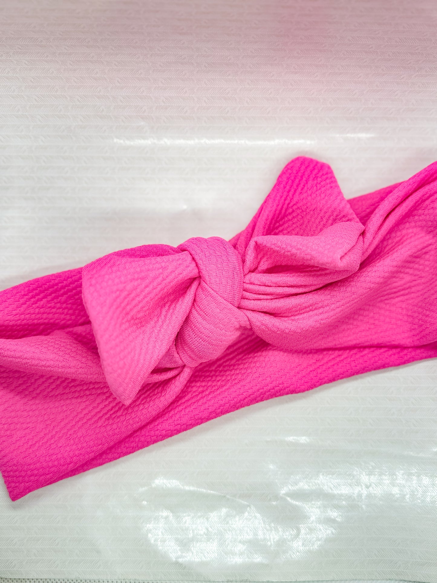 Neon Pink Textured Headband