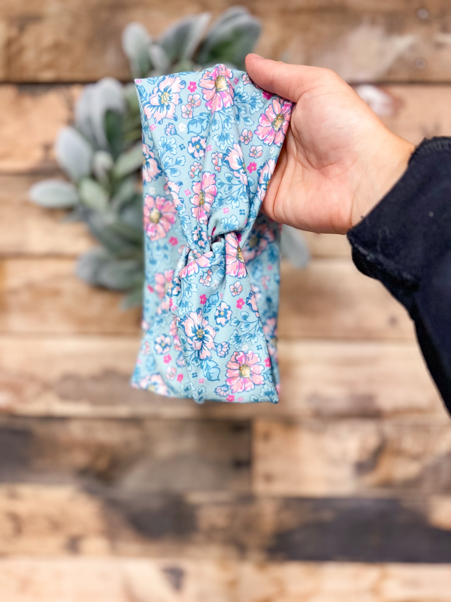 Something Blue Floral Headband