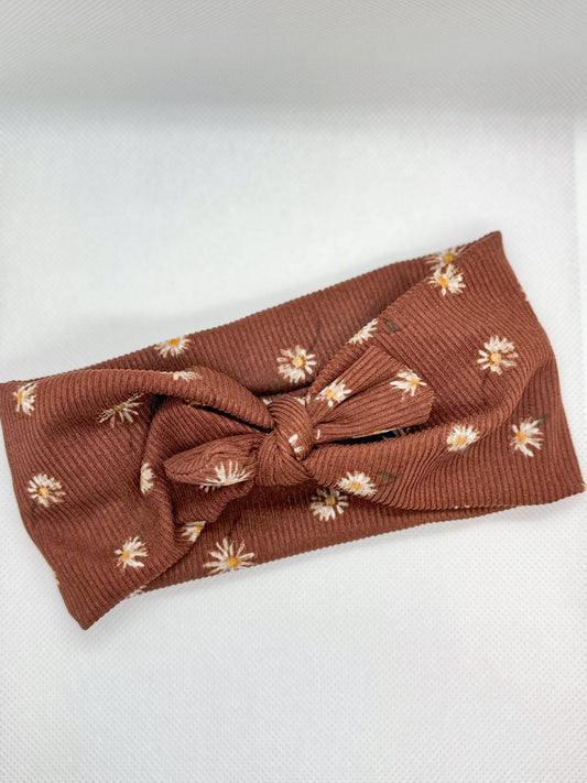 Brown Daisy Petite Headband