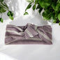 Plum Weave Top Knot Headband