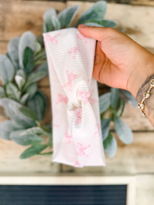 Pink Bows Headband