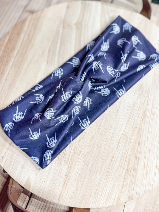 Rock On Skelly Headband