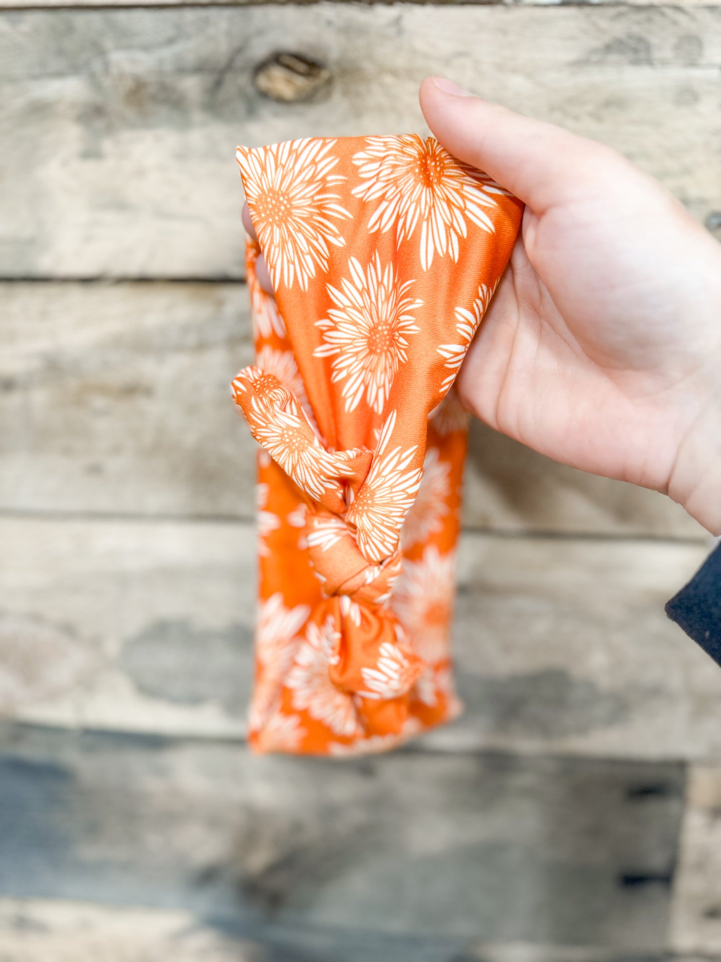 Orange Floral Headband