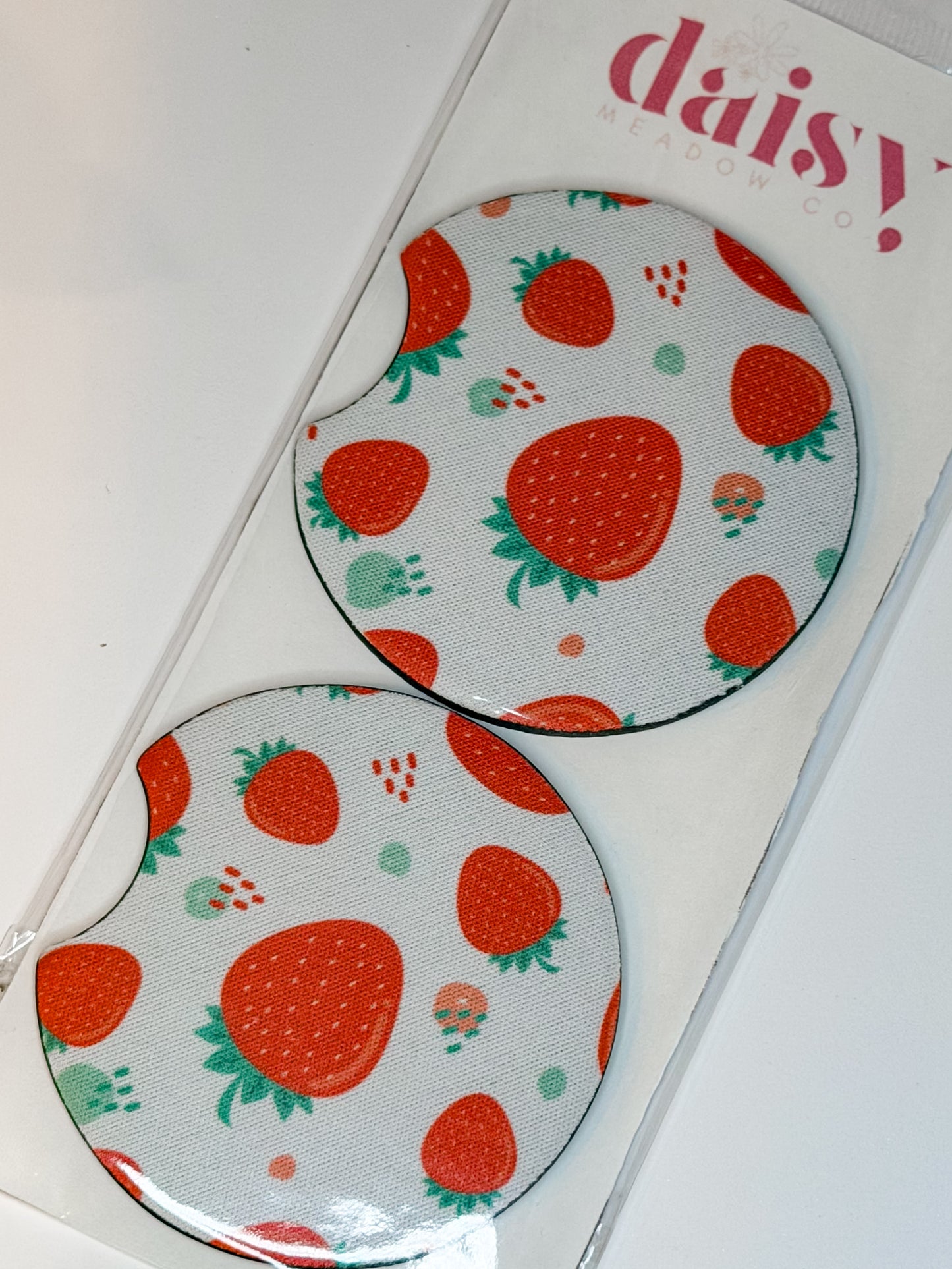 Strawberries Car Coaster