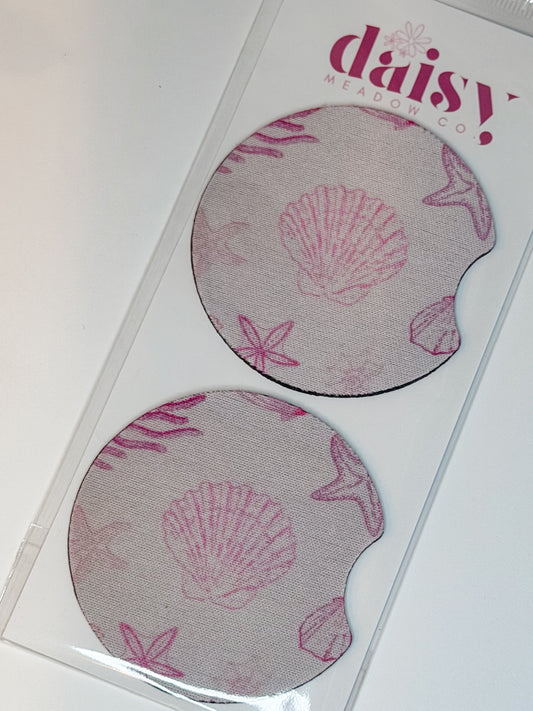 Beachy Pink Car Coaster