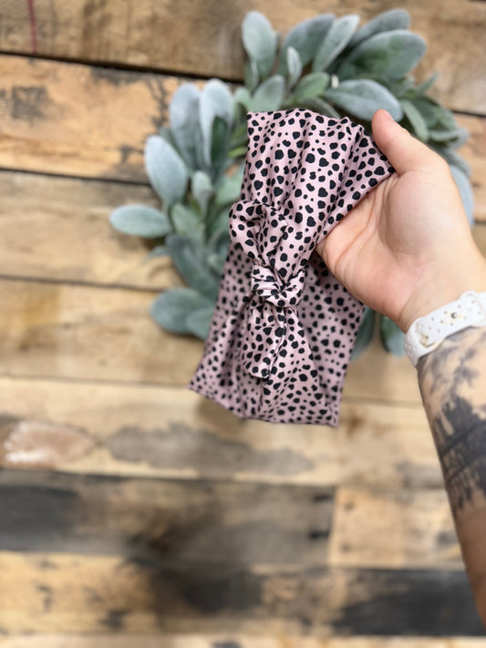 Taupe Spots Headband