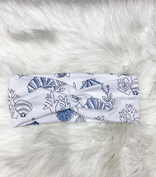 Seashell Blue Headband