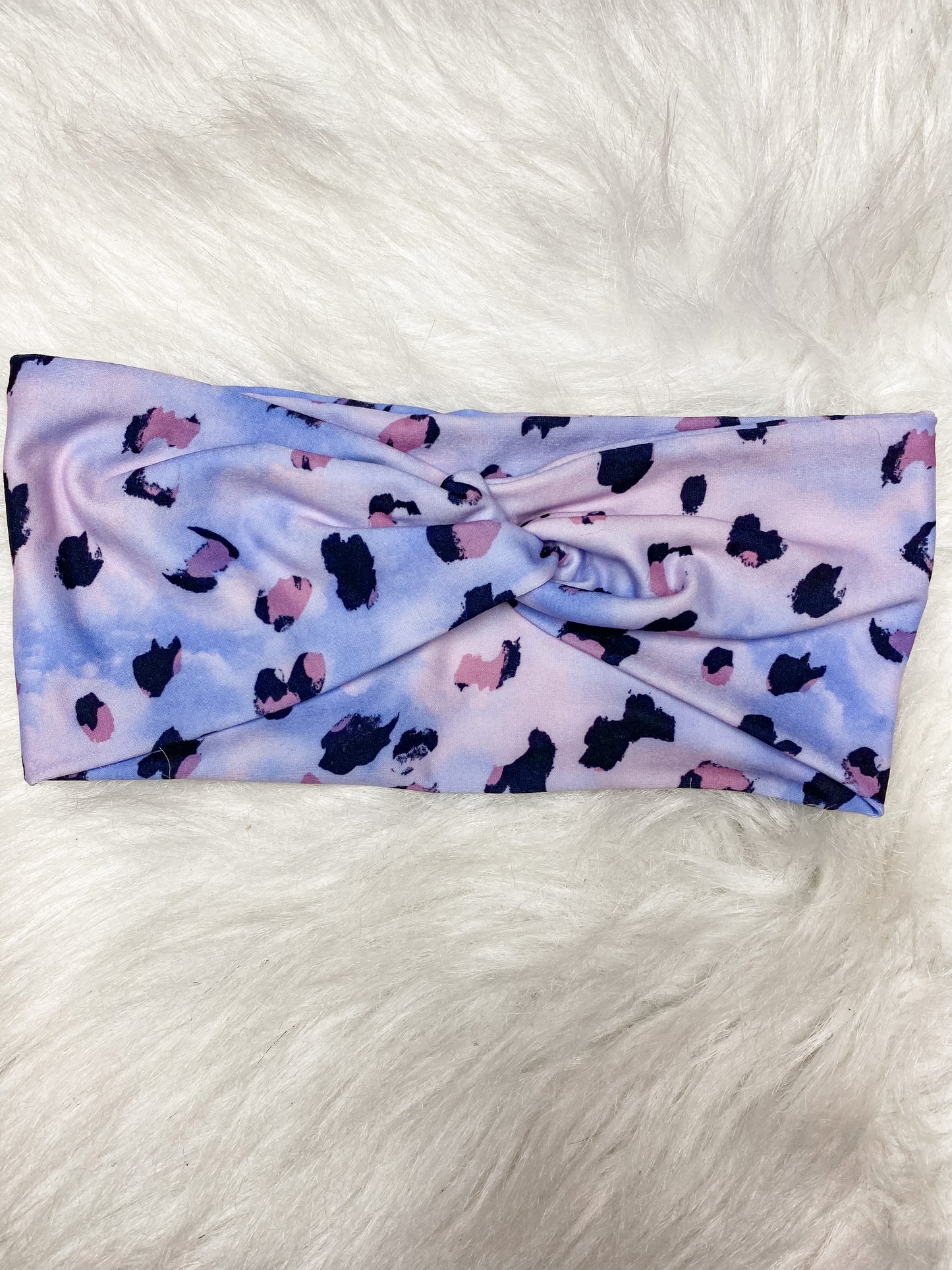 Purple Animal Print Headband