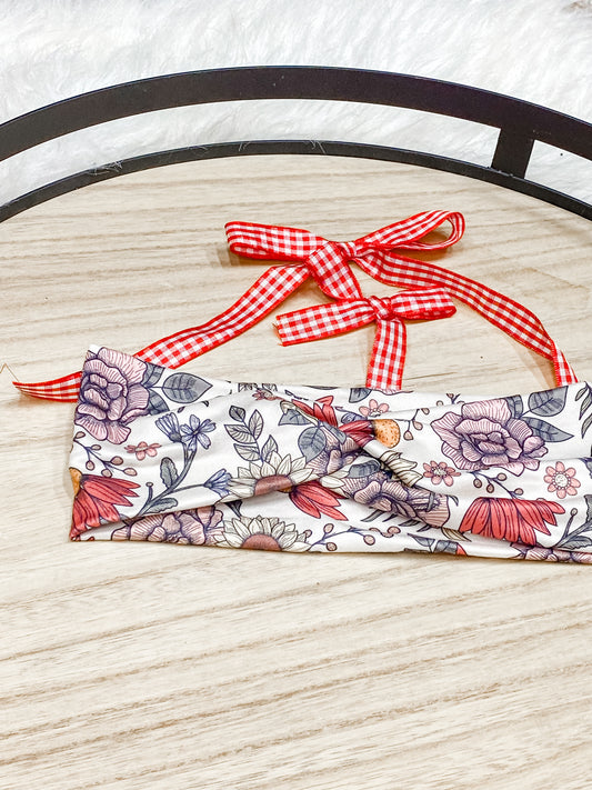 Vintage Floral Wallpaper Headband