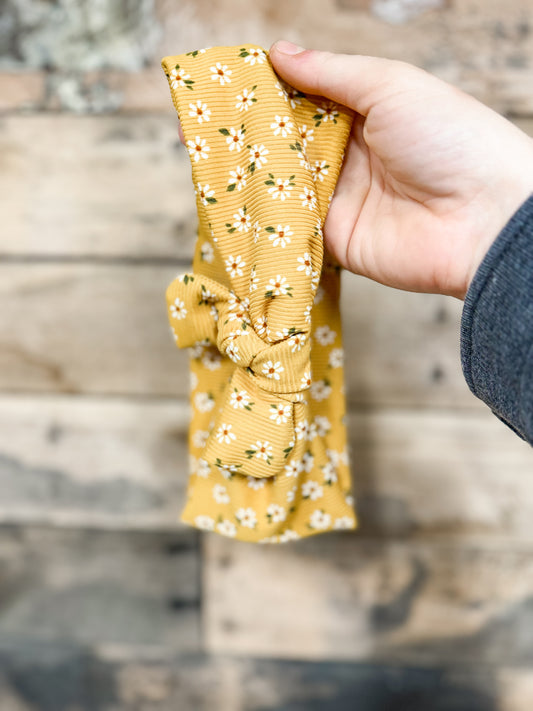 Mustard Floral Headband