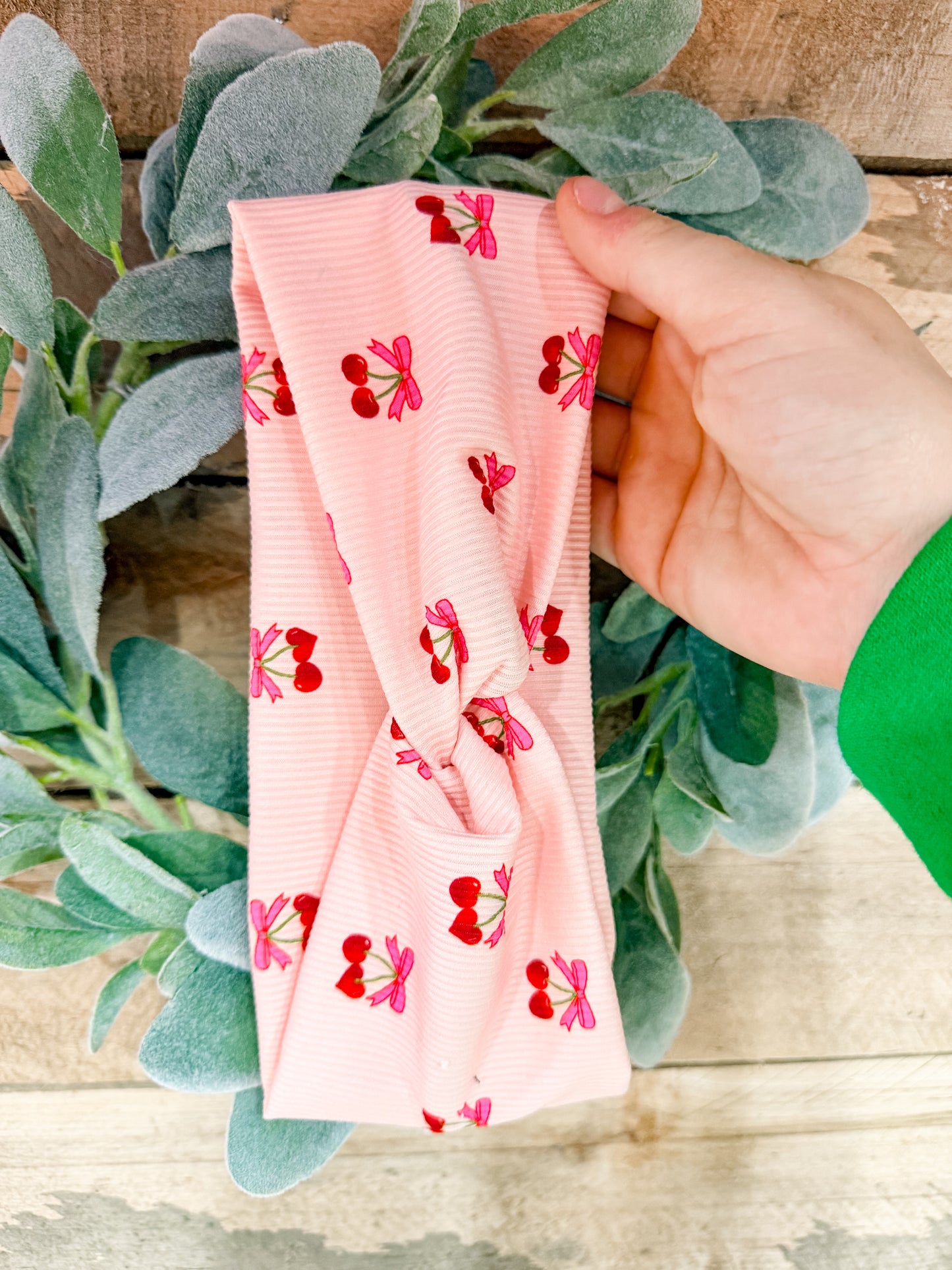 Cherry Kisses Bow Headband