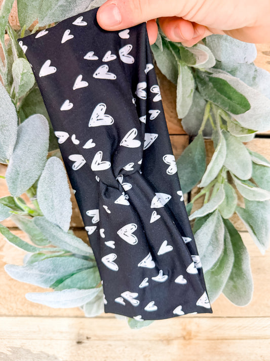 Midnight Hearts Headband
