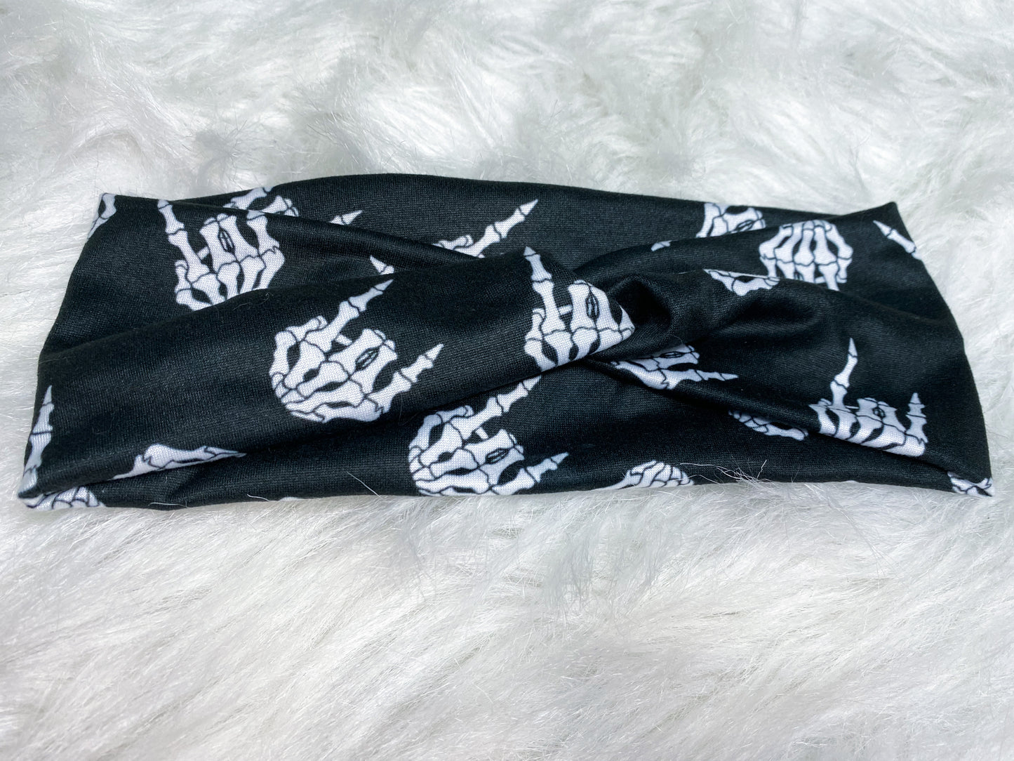 Rock On Skelly Hands Headband